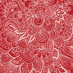Abstract Pattern Design In Red Color