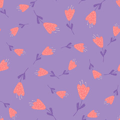 little flower seamless pattern. Vintage nature graphic.