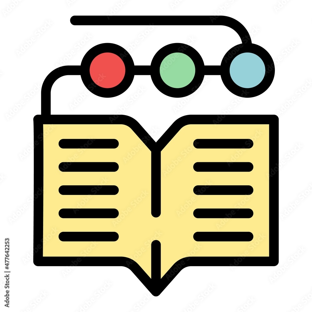 Poster online learning platform icon. outline online learning platform vector icon thin line color flat on 