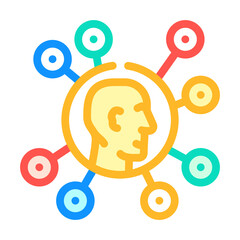 communication network color icon vector. communication network sign. isolated symbol illustration