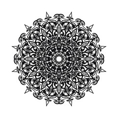 Vector round abstract circle. Mandala style