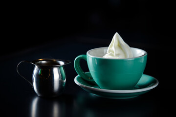 Vanilla ice cream and espresso