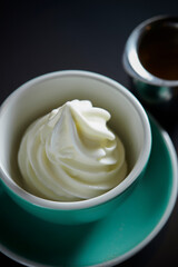 Vanilla ice cream and espresso