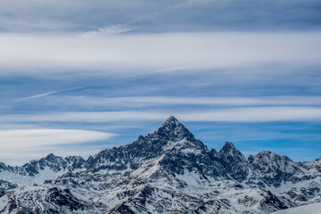 Obraz premium Tramonto sul Monviso