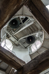 The bell on the belfry at the Basilica of the Blessed Virgin Mary in Chelm