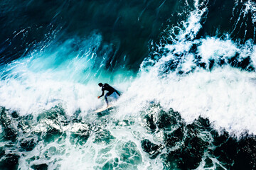 surfer in action