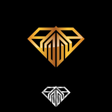 Diamond design logo for construction industry