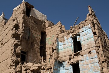 The traditional old village of Dhahran Al Janub is built entirely of unfired bricks. Today the...