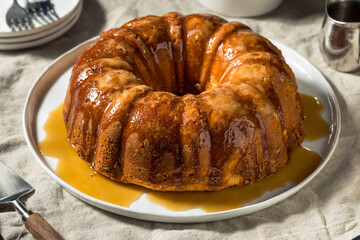 Homemade Holiday Buttered Rum Cake