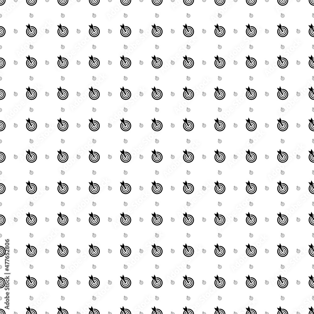 Poster square seamless background pattern from black goal symbols are different sizes and opacity. the patt