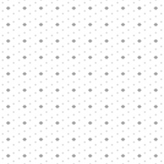 Square seamless background pattern from geometric shapes are different sizes and opacity. The pattern is evenly filled with small black vision symbols. Vector illustration on white background