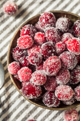 Sweet Red Sugared Cranberries