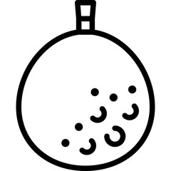 passion fruit line icon