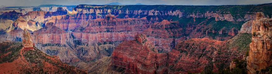 Panoramic of the Grand Canyon from the North Rim Imperial Point