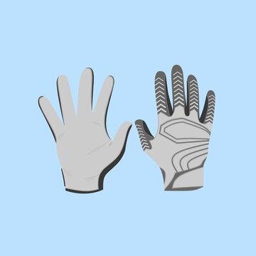 American Football Glove Design Vector Illustration, With Modern Pattern