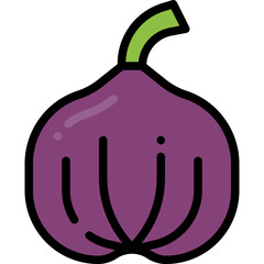 fig filled outline icon