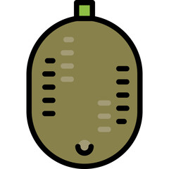 kiwi filled outline icon