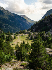 Mountain landscape in the Pyrenees