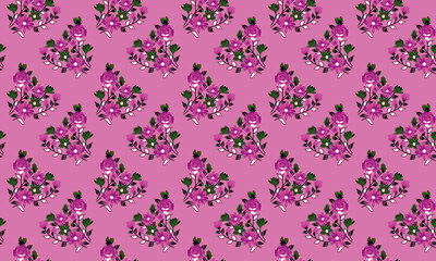 Seamless floral pattern with tropical flowers, watercolor. Vector illustration. ready for print