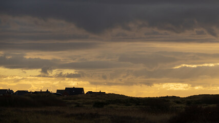 Slow travel Denmark: Houses near the beach on Rømø island