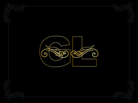 Luxury GL Gold and Golden Logo Vector & Photo Design