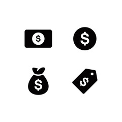Money icon set vector illustration