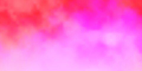 Light Pink vector layout with cloudscape.