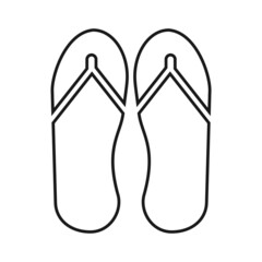 Slippers icon vector illustration on white background