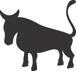 illustration of a bull
