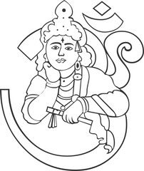 illustration of a god.