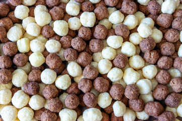 Cocoa and vanilla flavored balls from above