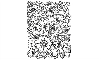 pattern coloring page for adult