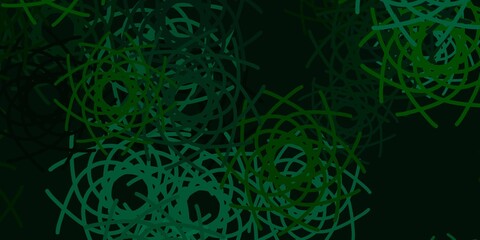 Light Green vector backdrop with chaotic shapes.