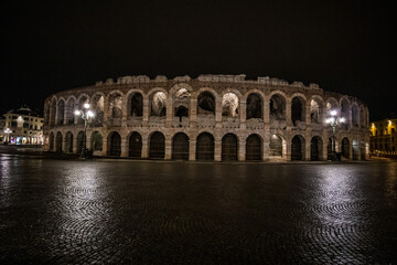 Piazza Bra Nachts Verona