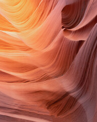 Antelope Canyon im Navajo Reservation bei Page, Arizona USA. Abstract background with beautiful...