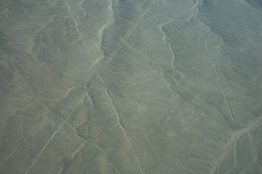 Aerial views of the Nasca Lines, Peru, Paracas