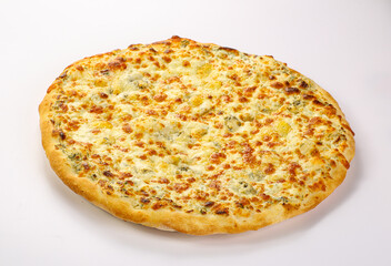 Italian traditional Pizza four cheeses