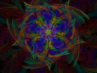 Imaginatory fractal abstract background Image