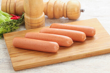 Meat sausages for snack breakfast