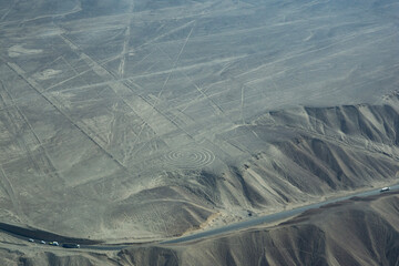 Aerial views of the Nasca Lines , Nasca, Peru