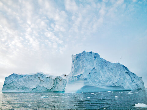 iceberg in the sea, ilulissat icefjord, greenland