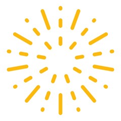 Firework cracker icon. Outline firework cracker vector icon color flat isolated