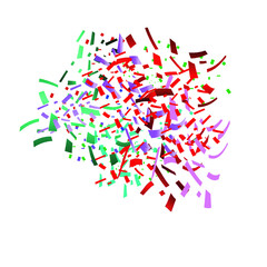 Bright Colorful Vector Confetti Background 