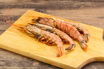 Tasty big Langoustine over the board
