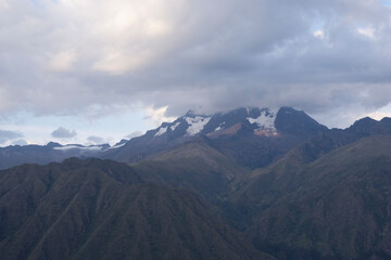 Fototapeta premium clouds over the mountains