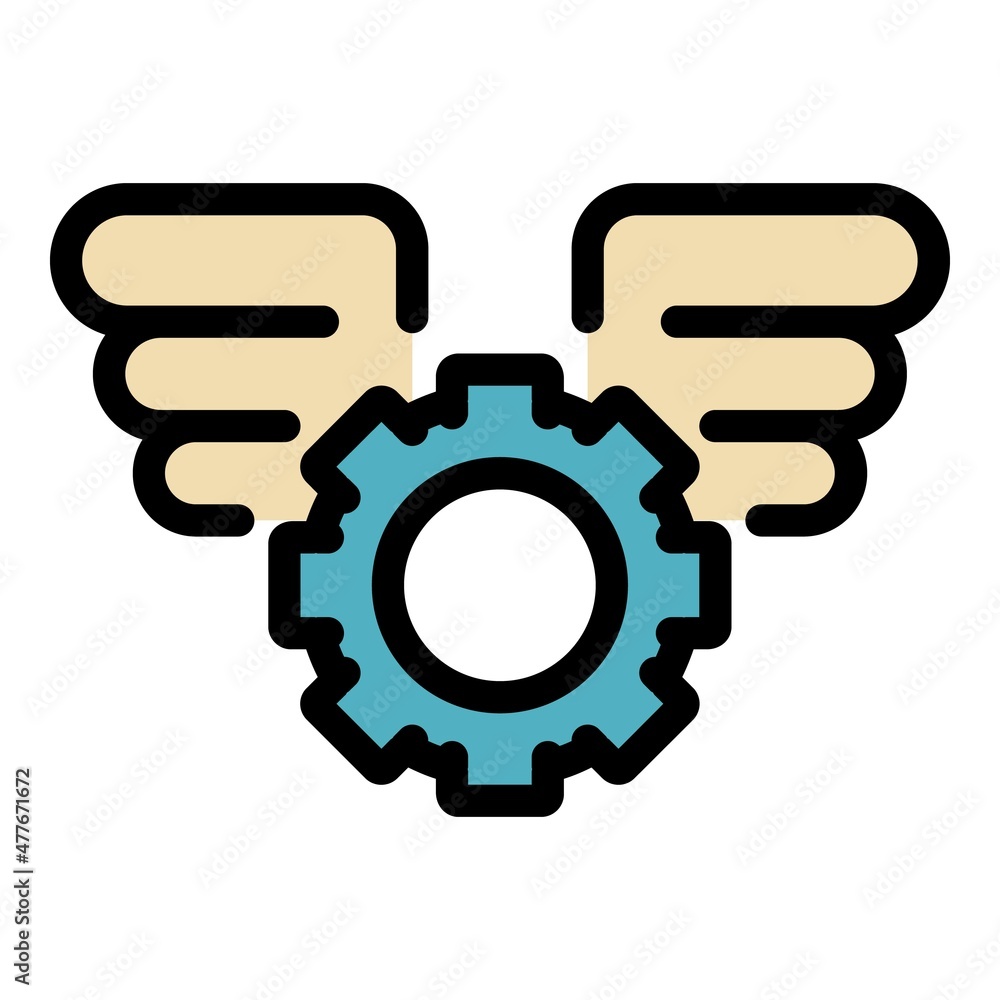 Poster technical problem icon. outline technical problem vector icon color flat isolated
