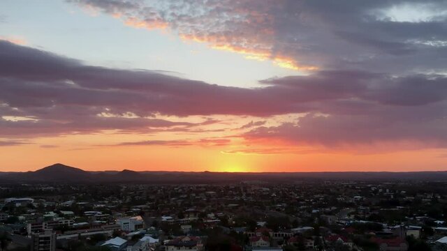 Sunset in Windhoek Namibia