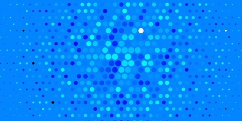 Dark BLUE vector pattern with circles.