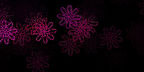 Dark Pink vector template with abstract forms.