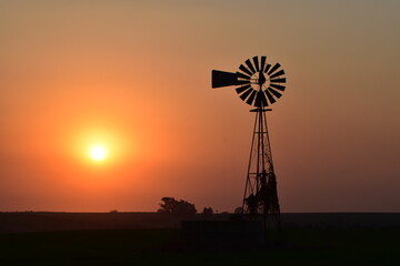 atardecer campestre